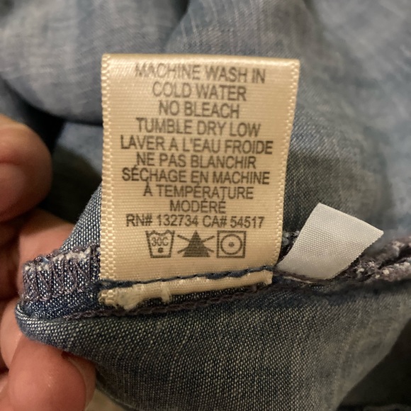 Anthropologie Cloth & Stone chambray mini Dress - - Picture 9 of 9